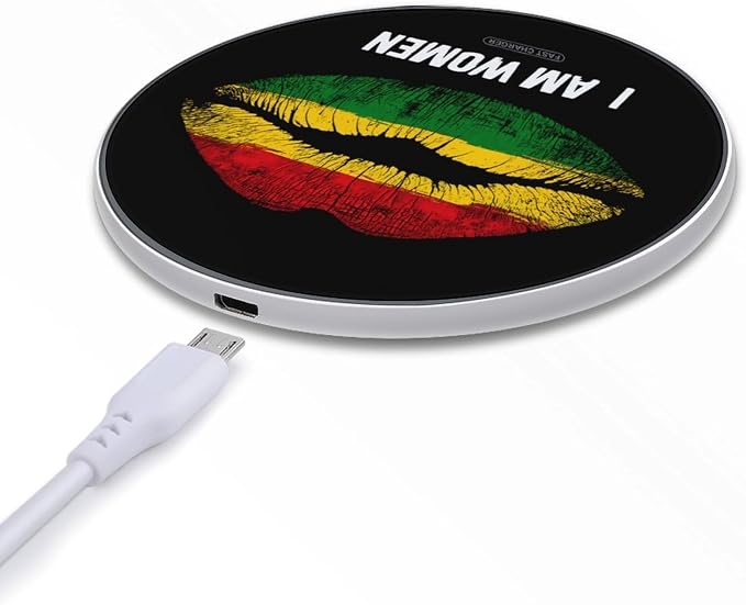I Am Black-Historys Women Wireless Charger Portable Charging Pad | LightweightAll Smartphone