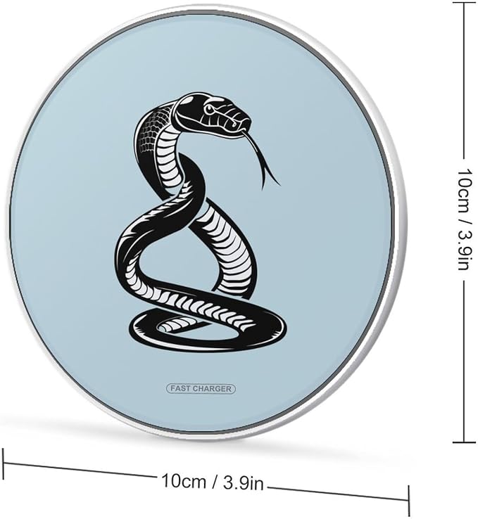 Funny Snake Wireless Charger SlimWireless Charging Pad Anti-Slip Charger Mat for Men Women