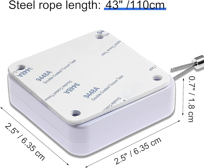 Rierdge 800g Set of 2 Punch-Free Automatic Sensor Door Closer, Multifunctional Drawstring Auto Door Closer for Residential Commercial Bedroom Room Storm (2 Pcs White)