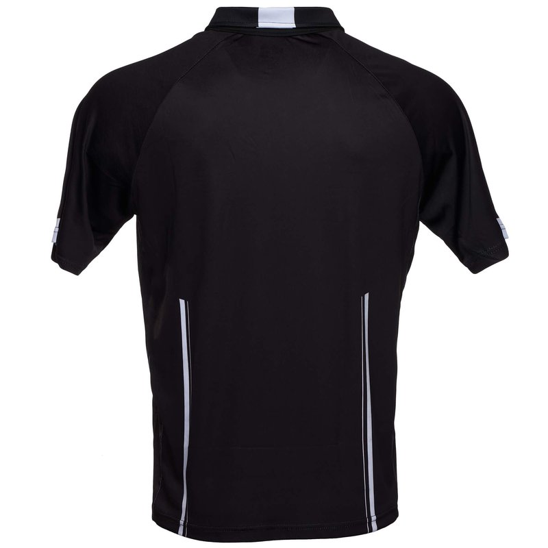 Murray Sporting Goods Pro-Style Soccer Referee Jersey - Short Sleeve | Officials Short Sleeve Soccer Referee Shirt (Black, Small)