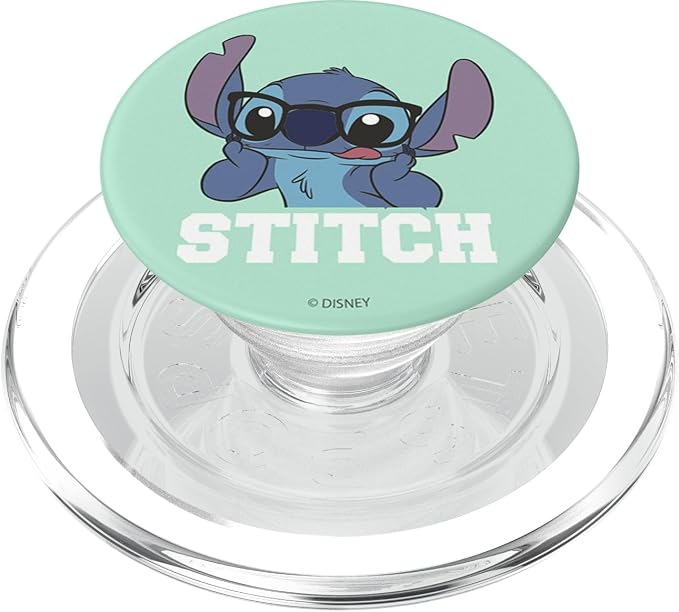 Disney Lilo &amp Stitch Nerd Stitch Portrait PopSockets Adhesive PopGrip