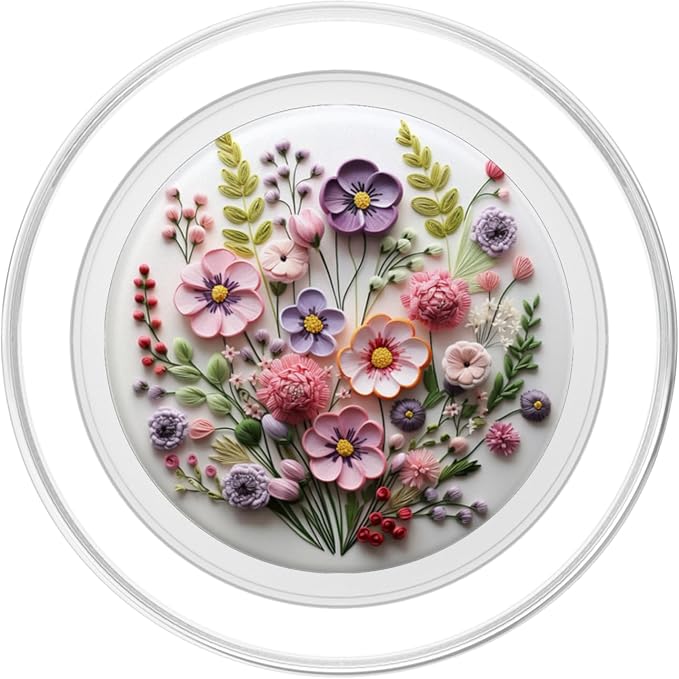 Mixed Flower Bouquet Floral Pattern PopSockets Adhesive PopGrip