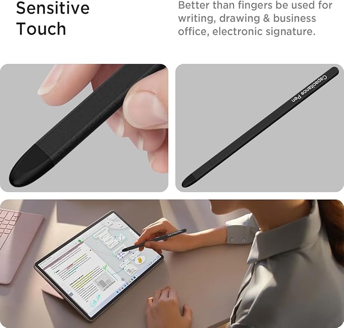 Miimall Slim S Pen for Galaxy Z Fold 7/6/5 Stylus [High Sensitive] [Smooth Writing] [No Bluetooth] Replacement Stylus for Phone - Samsung Galaxy Z 5/6/7 S Pen Fold Edition Black