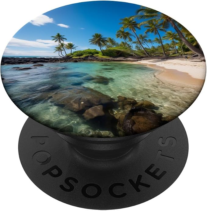 Cute Beach Themed Beach Scene PopSockets PopGrip for MagSafe