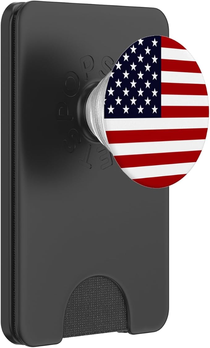 American Flag US Patriotic Phone Holder Knob for USA Gift PopSockets Adhesive PopGrip
