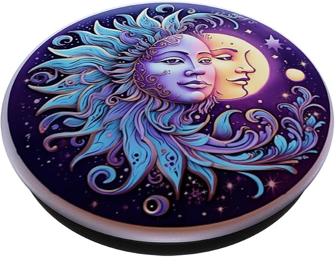 Sun and Moon Lover Astronomy Astrology Stargazer PopSockets PopGrip for MagSafe