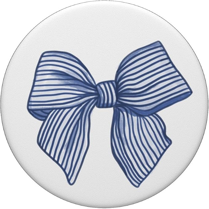 Coquette Blue Bow PopSockets PopGrip for MagSafe