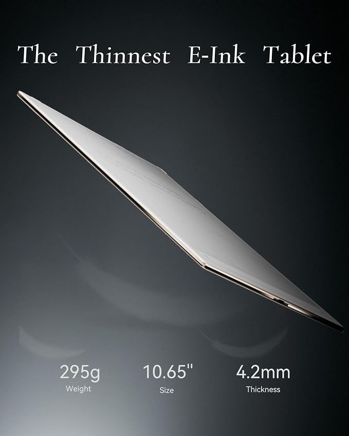 iFLYTEK AINOTE 2 AI Digital Notebook 10.65 E-Ink Tablet with AI Assistant AI Meeting Notes &amp Summary Voice-to-Text Handwriting Recognition Ultra-Thin 4.2mm Design