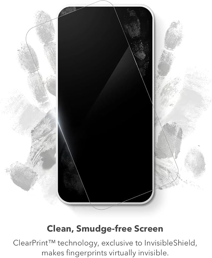ZAGG InvisibleShield Elite Screen Protector for Samsung Galaxy S23+ Plus Made with Hybrid Polymer Perfect Fit HD Clarity Compatible with Biometric Fingerprint Scanner Easy to Install