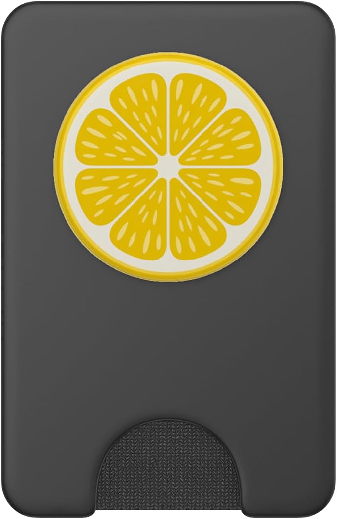 Zesty Lemon Slice Pop Art Summer Yellow Citrus Fruit PopSockets PopGrip for MagSafe