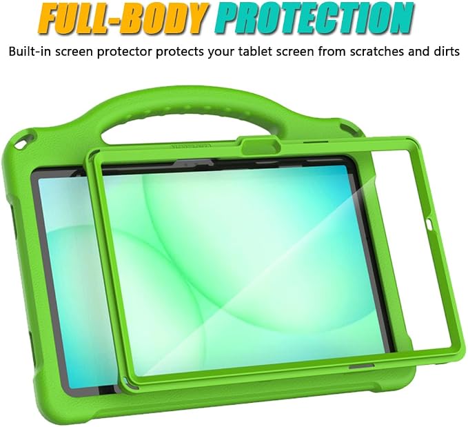 Kids Case for Samsung Galaxy Tab A11 Plus 2026 /A9 Plus 2023 11 inch Tablet | Sanyetral Galaxy Tab A11+/A9+ Case with Screen Protector Shockproof Handle Stand Protective Cover with Shoulder Strap -Bl