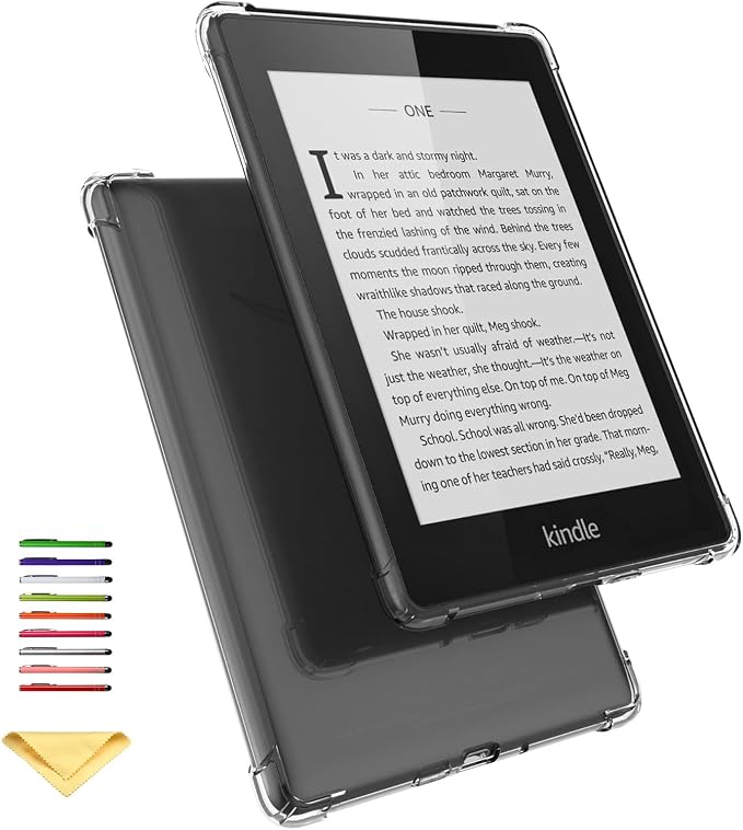 Clear Case for All-New Amazon Kindle Fire Max 11 Tablet (13th Generation 2023 Release) 11 Slim Lightweight Shell Transparent Soft TPU Back Shockproof Crystal Reinforced Corner Cover Clear