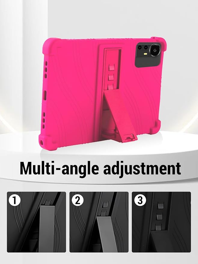 for Bnegynng CP31M 10 inch Tablet Protective case Shockproof Lightweight Silicone Protective Cover with Stand Child-Friendly Protection Easy to Clean DesignBlack