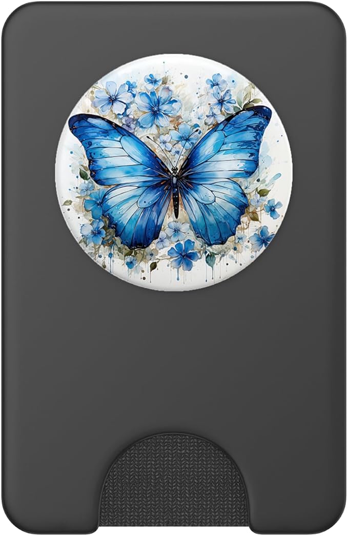 Butterfly Aesthetic Butterflies Nature Blue PopSockets Adhesive PopGrip