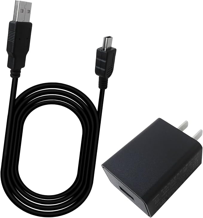 5V 1A AC Wall Charger with 5 Foot Power Adapter Cable Fit for Nikon UC-E4 and Fit for Canon Powershot