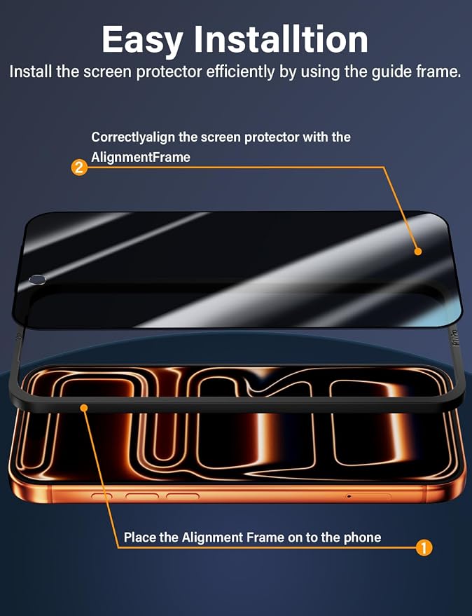 X-level 2 Pack for iPhone 17 Screen Protector with Alignment Frame Anti-Scratch Case FriendlyEasy InstallationTempered Glass Transparent HD for iPhone 17 6.3 Clear Film