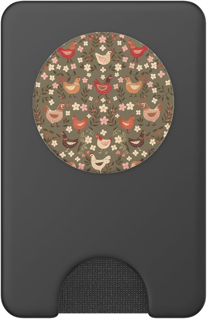 Rustic Farmhouse Chickens – Vintage Country Aesthetic PopSockets PopGrip for MagSafe