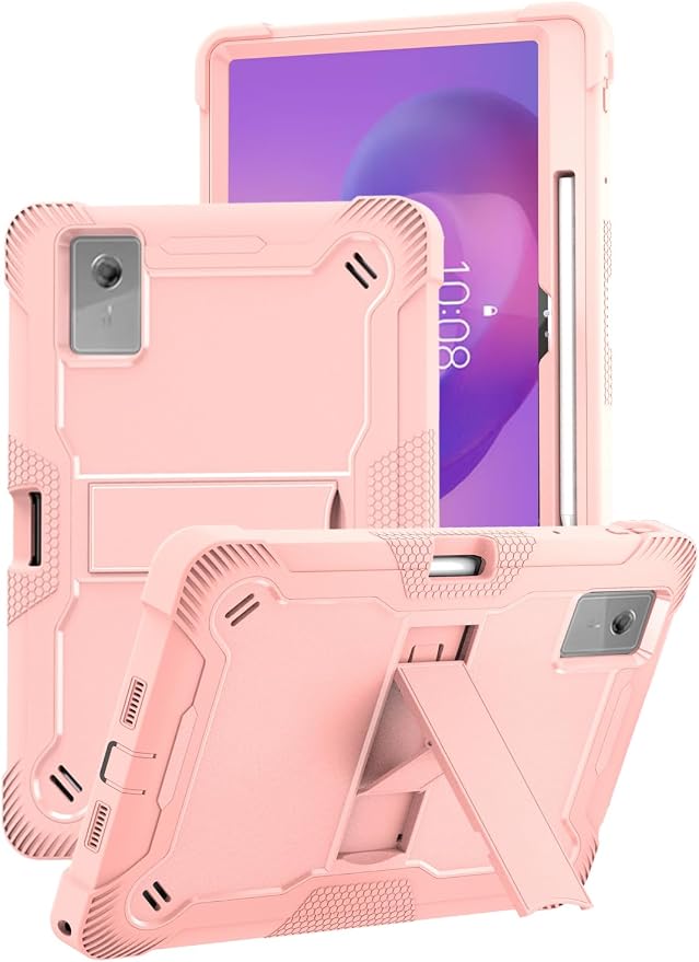 for Lenovo Idea Tab Plus/Tab K12（12.1 Inch） Android Tablet Protective caseShockproof Lightweight Silicone Protective Cover with StandChild-Friendly ProtectionEasy to Clean DesignBlack