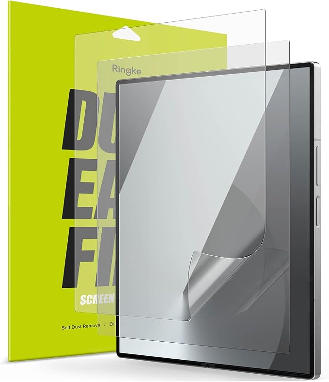 Ringke Dual Easy Film [4-Layer Protection] Compatible with Samsung Galaxy Z Fold 6 Screen Protector Self Healing Repair Coating Full Coverage Screen Protector with Installation Tool - 2 Pack