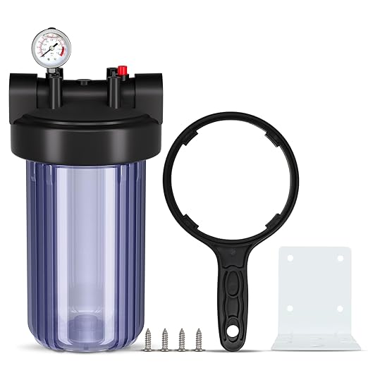 PUREPLUS Whole House Water Filter Housing, Pre-Filtration System,