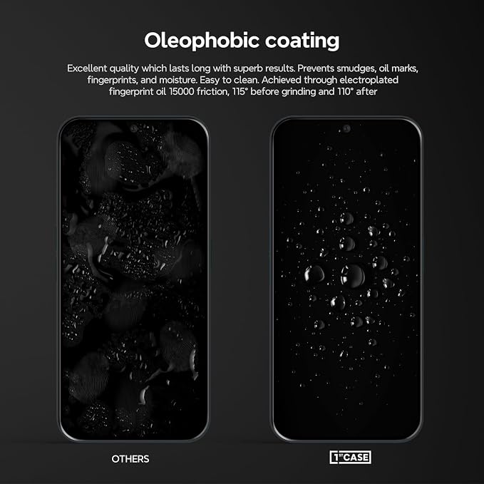 1stcase Tempered Glass [SimpleAlign] Screen Protector [2-pack Set] for Nothing Phone (2a) / (2a) Plus [Case-Friendly] - Clear