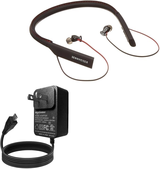 BoxWave Charger Compatible with Sennheiser Momentum in-Ear Wireless (M2) - Wall Charger Direct (15W) Rapid Charge Your Device with Built-in 3ft Cable