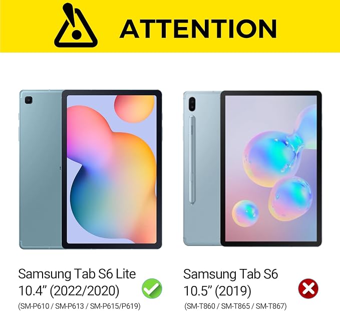Kids Case for Samsung Galaxy Tab S6 Lite Shockproof Handle Stand Blue | Lightweight Kids Friendly EVACompatible with Samsung Galaxy Tab S6 Lite 10.4 Inch 2024/2022/2020 Release S Pen Holder