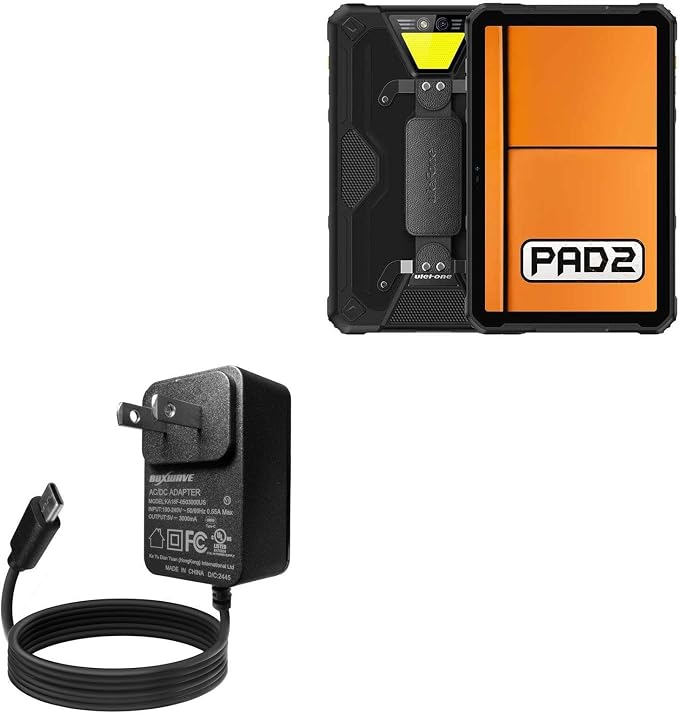 BoxWave Charger Compatible with Ulefone Armor Pad - Wall Charger Direct (15W) Rapid Charge Your Device with Built-in 3ft Cable