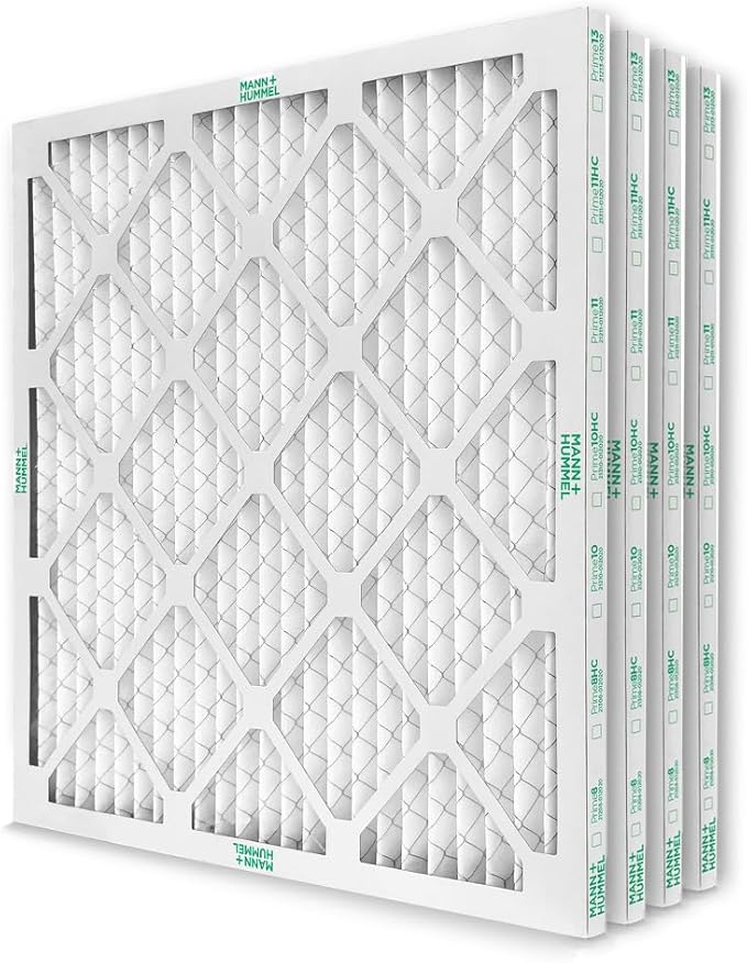 Mann+Hummel 20x23x1 MERV 8 Pleated HVAC AC Furnace Air Filters. 4 Pack.