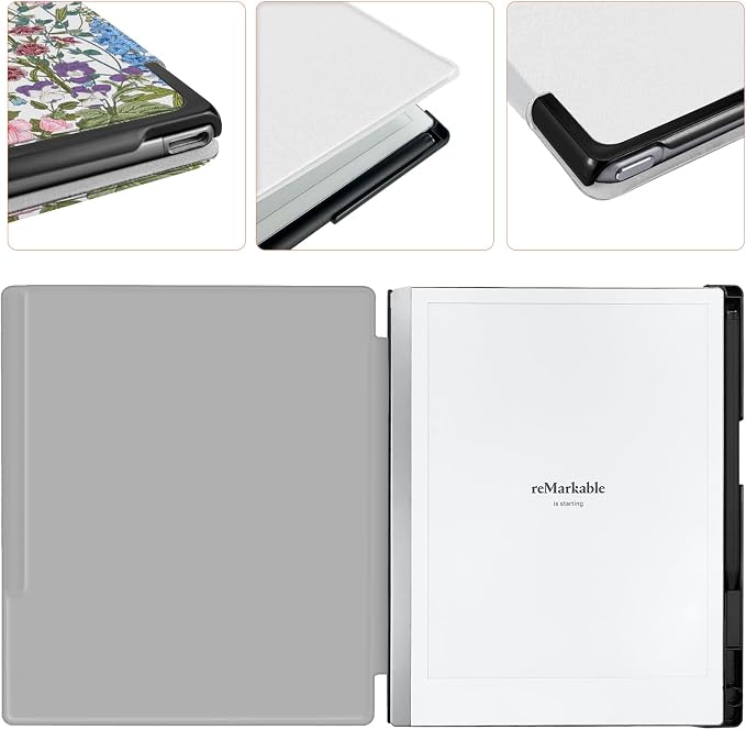 Case for Remarkable 2 Paper Tablet 10.3 2020 ReleasedLightweight and Hard Back Shell Protective Book Folio Cover with Built-in Pen HolderComes with Remarkable 2 Pen Tips.