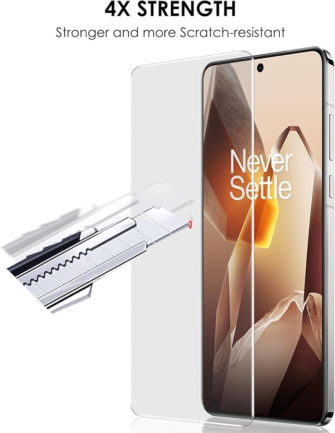 Screen Protector for OnePlus 13 [3 Pack] Tempered Glass UV Set 9H Hardness Scratch Resistant Sensitive Touch Full edge-to-edge coverage with a seamless fit