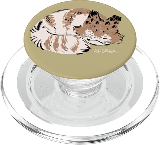 Star Wars Ahsoka Sabine Wren’s Sleeping Loth-Cat Sumi-e PopSockets Adhesive PopGrip
