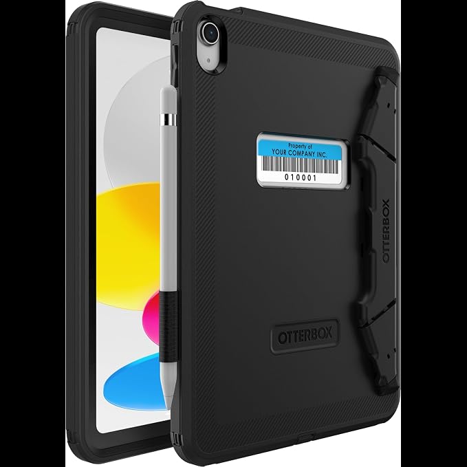 OtterBox Defender Series for Business W/Folio for iPad 10th Gen (ONLY) - Black (Non-Retail Packaging)