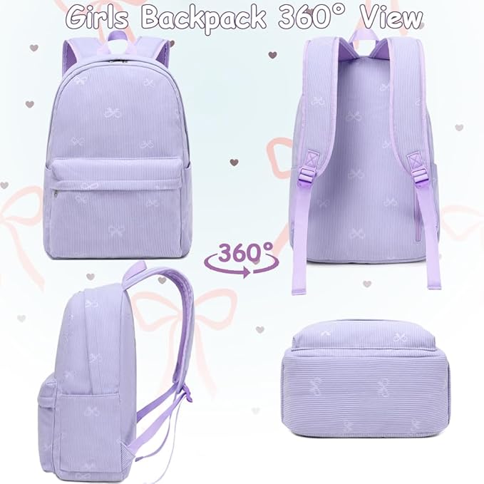 Meisohua School Backpack for Teens Girls Boys Backpack for Elementary Middle School Bookbag for Kids Backpack Lunch Bag Set