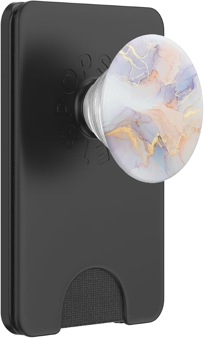 Marble-Like Pink with Purple and Gold Colors PopSockets Adhesive PopGrip