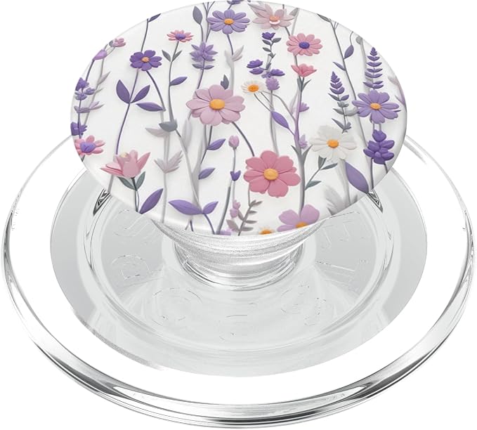 Mixed Flowers Bouquet Flower Pattern PopSockets Adhesive PopGrip