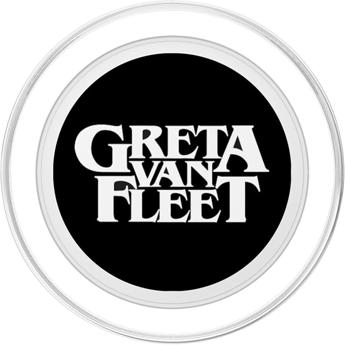 Official Greta Van Fleet Band Logo Black PopSockets Standard PopGrip