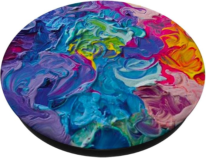 Artist Palette Paint Abstract Bright Colors Design PopSockets Adhesive PopGrip