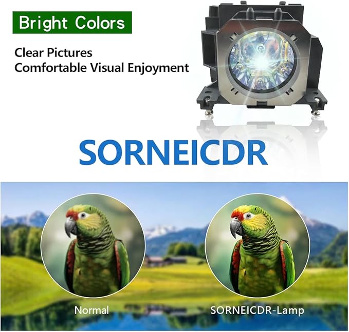 SORNEICDR ET-LAV200 Replacement Projector Lamp Bulb Compatible with Panasonic PT-VX500 VX501 VX510 VW430 VW431D VW435N VW440 VX505N VW430U VW431DU, with Housing
