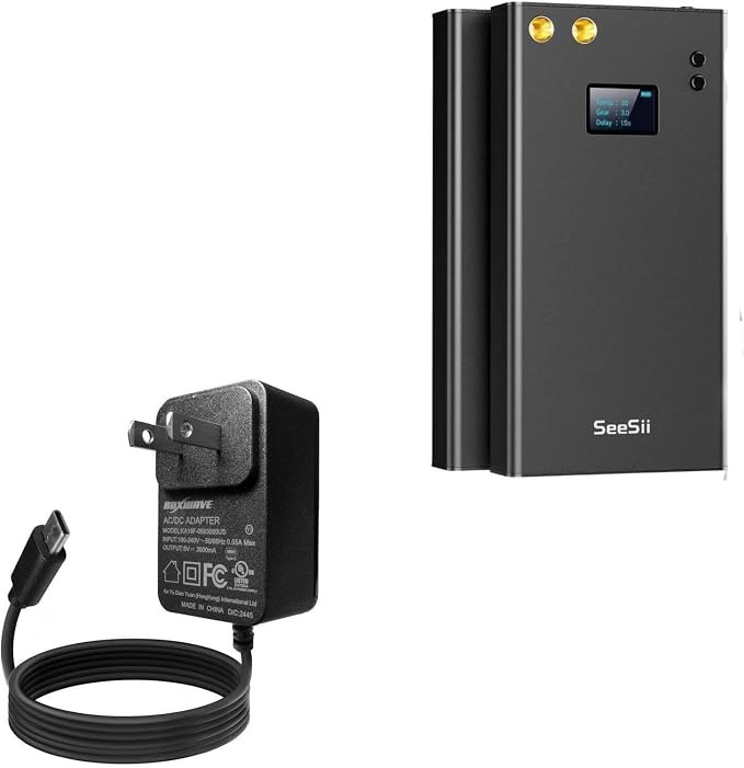 BoxWave Charger Compatible with Seesii SE-003 - Wall Charger Direct (15W) Rapid Charge Your Device with Built-in 3ft Cable
