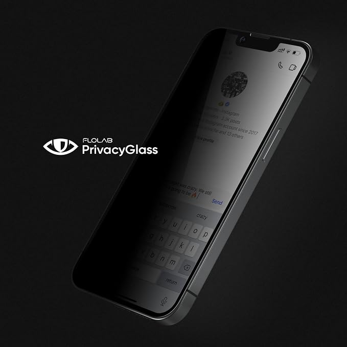 FLOLAB NanoArmour ONETIME Case Friendly iPhone 14 Pro Screen Protector Best Tempered Glass Protects Your Eyes - Durable Smooth as Butter Easy to Install. Dustless