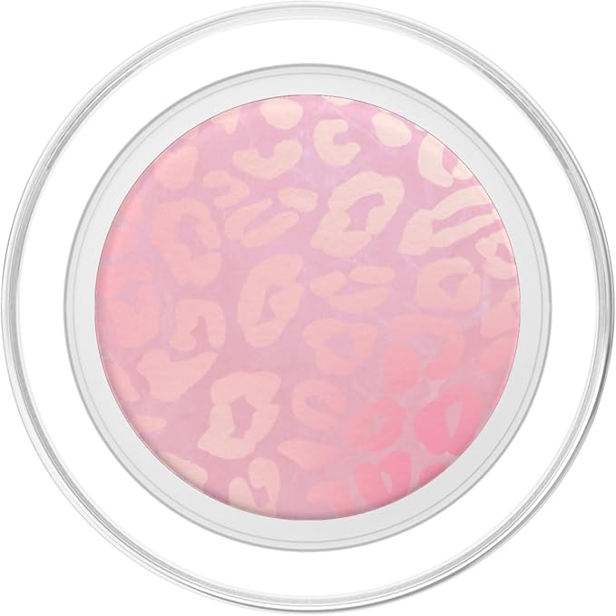 Light Pink Leopard Print Cheetah Phone Pop Up Holder Button PopSockets Adhesive PopGrip