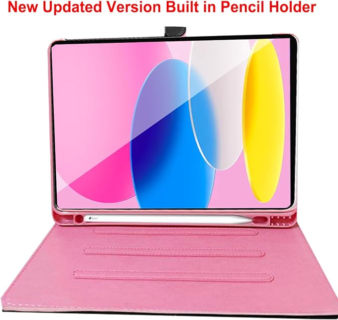 Changjia for iPad 9.7Inch 6th/5th Generation 2018/2017 CaseiPad air 2/Air with Pencil HolderCute Crown Girly Diamond Elegant PU Leather Smart Auto Sleep/Wake Stand Protective Case for iPad 9.7Black