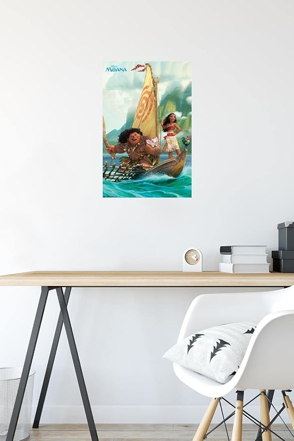 Disney Moana - Group Wall Poster, 22.4L" x 14.7W", Premium Unframed Version
