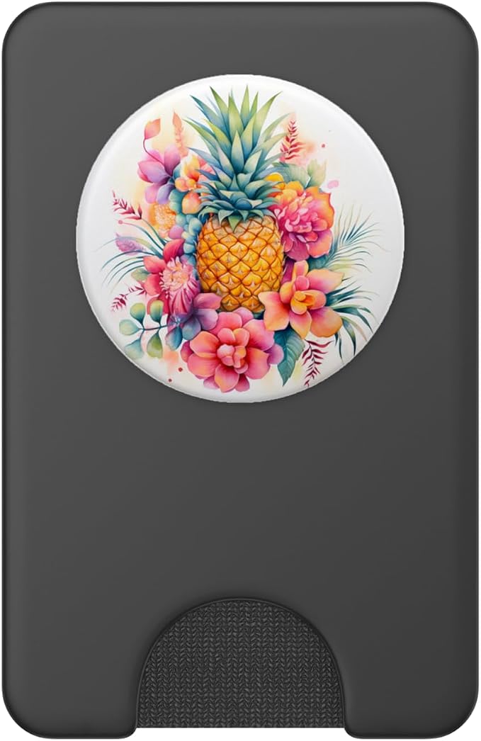 Pineapple Watercolor PopSockets PopGrip for MagSafe