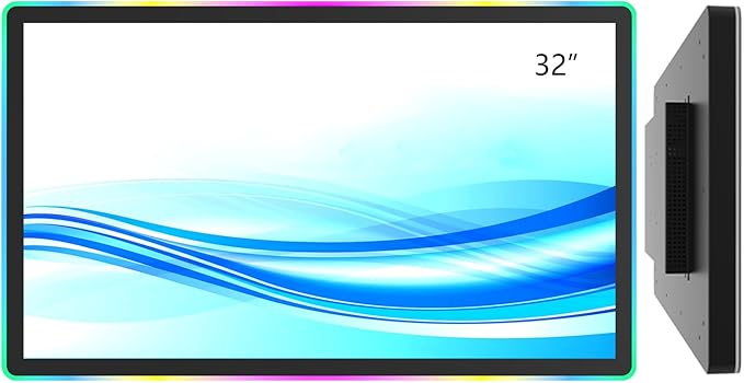 GreenTouch 32 Inch Capactive Touchscreen LED-Framed Monitor with Industrial LCD Display for KTV, Game Console