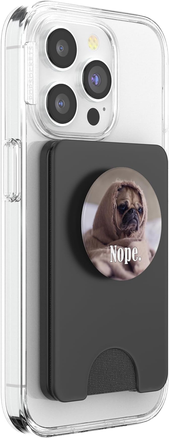 Cute Womens Girls Kids NOPE Blanket Pug Lover PopSockets Adhesive PopGrip