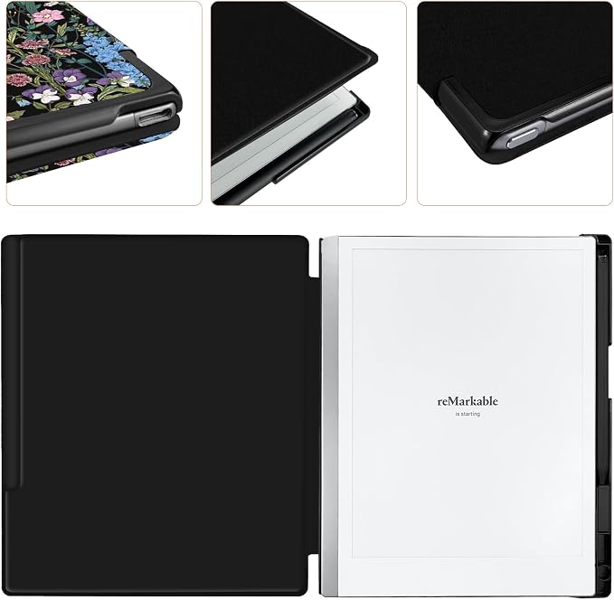 Case for Remarkable 2 Paper Tablet 10.3 2020 ReleasedLightweight and Hard Back Shell Protective Book Folio Cover with Built-in Pen HolderComes with Remarkable 2 Pen Tips.