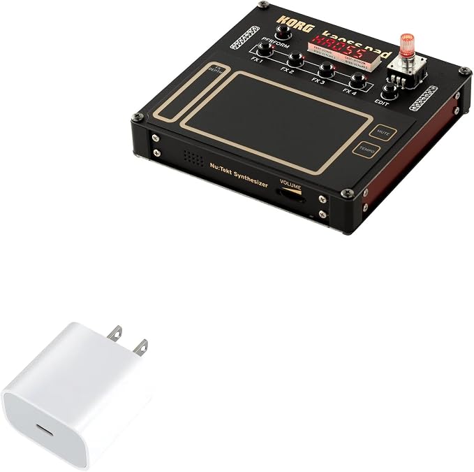 BoxWave Charger Compatible with Korg Nu:Tekt NTS-3 KAOSS - PD GAN miniCube (30W) 30W Tiny PD GAN Type-C Wall Charger - Winter White