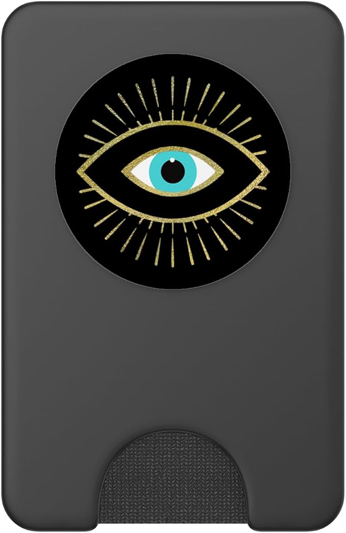 Yellow Evil Eye Black PopSockets Swappable PopGrip